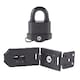 image 1 of High Security Weatherproof Padlock 51mm & Hardened Steel Hasp 160mm
