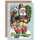 image 1 of Xmas Merry Old Santa Present Christmas Card