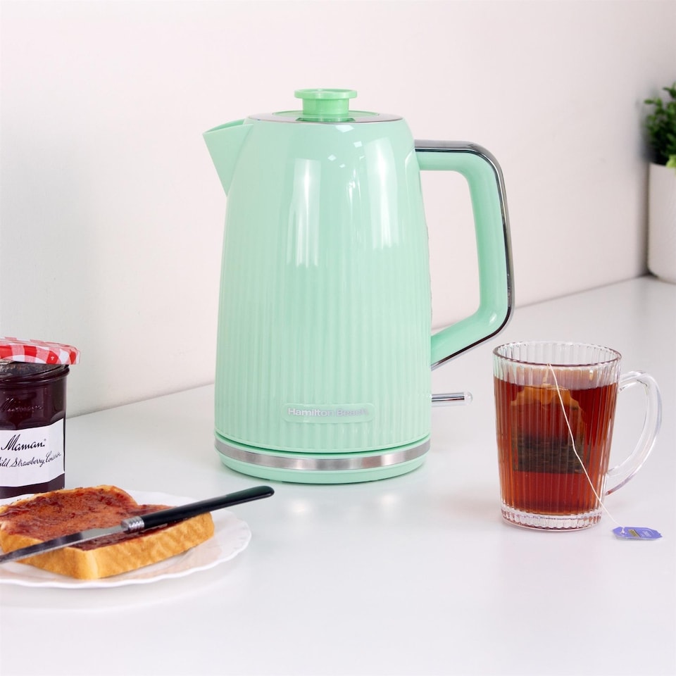 image 1 of Hamilton Beach Miami Kettle & Toaster Set Mojito Mint