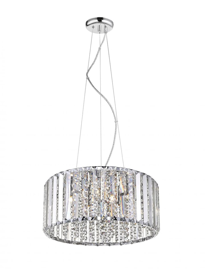 Diore 5 Light Crystal Celling Chrome