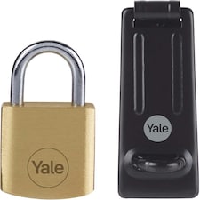 YALE HASP & BRASS PADLOCK 40MM