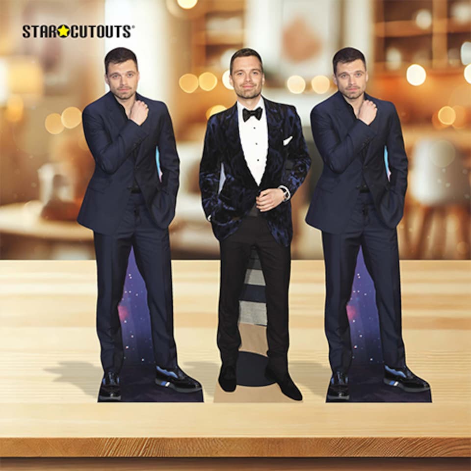 image 1 of Sebastian Stan Table Top Cardboard Cutouts - Pack of 3