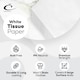 image 3 of 3 x Caraselle Jumbo Large White Acid Free Tissue Paper - 75 Sheets in total (75 x 100cm) White | XL
