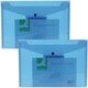 image 4 of Pack of 12 A4 Blue Polypropylene Document Folders