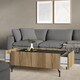 image 7 of Kendall Coffee table with 2 Drawers Oak and Black