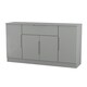 image 4 of Lucca 4 Door 1 Drawer Wide Sideboard in Dusk Grey (Ready Assembled) | Grey | Dusk Grey