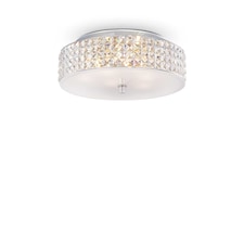 Roma 6 Light Medium Flush Ceiling Light Chrome, G9