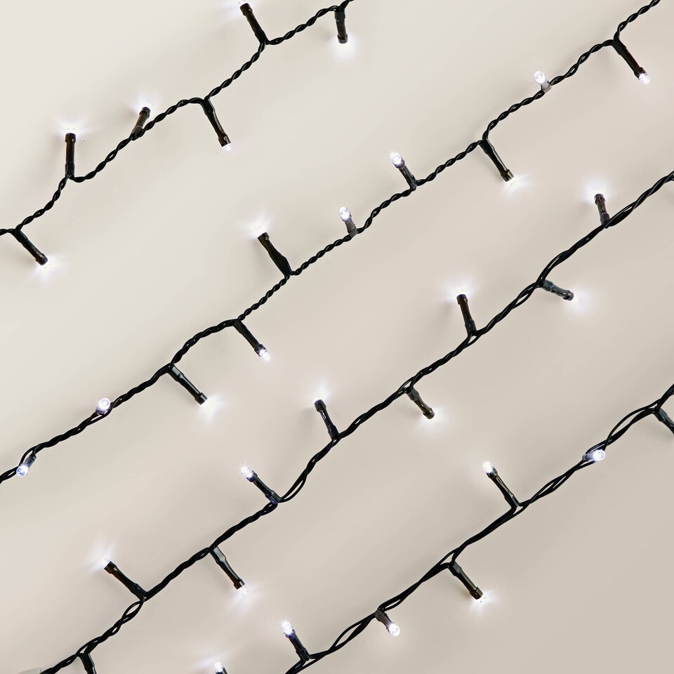 image 1 of ValueLights 200 Light Cool White Christmas String Lights | Clear