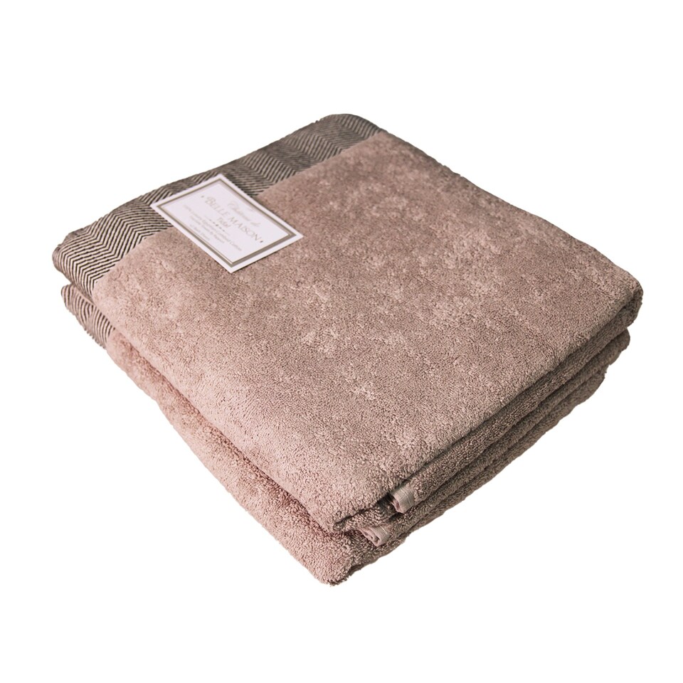 image 1 of Rapport Tidal Towel Bale Set (Pack of 2) - Natural - 90cm x 140cm Cream