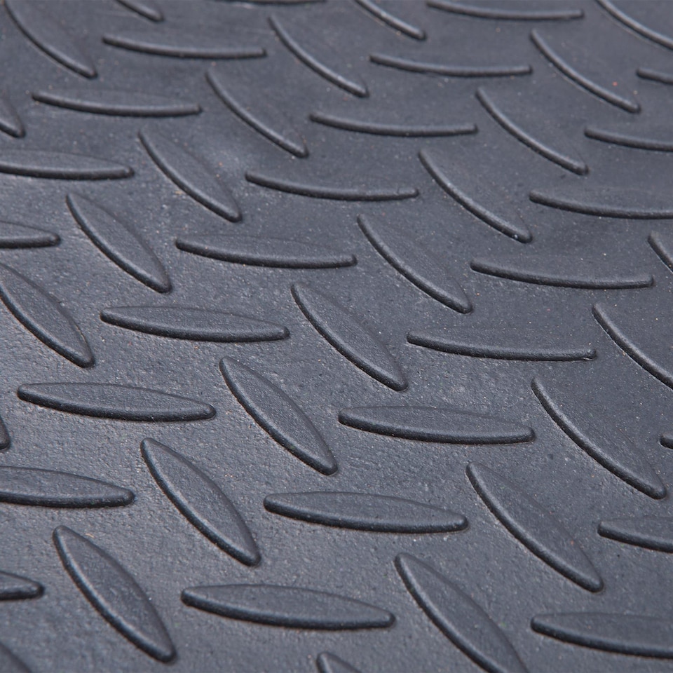 image 1 of Nicola Spring Heavy Duty Rubber Boot Tray - 80 x 40cm - Black | Black | Black