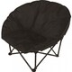 image 1 of Gr8 Garden Deluxe Black Padded Folding Outdoor Camping Beach Garden Fishing Moon Chair Seat