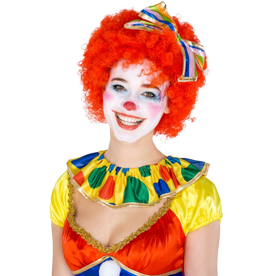 image 1 of Womens Fridoline the Clown Costume | Red | red | 1