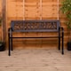 image 2 of Garden Vida 3 Seater Steel Garden Bench Outdoor Patio Seating, Tulipo