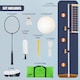 image 5 of The Magic Toy Shop 2-in-1 Badminton Volleyball Set Portable Outdoor Sports for 4 Players