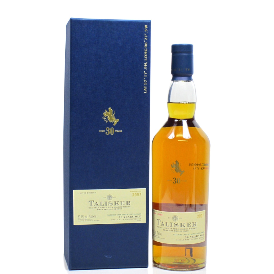 Talisker - Natural Cask Strength Single Malt Scotch 1977 30 year old Whisky