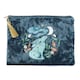 image 2 of Something Different Midnight Hare Velvet Cosmetic Bag - Blue - One Size