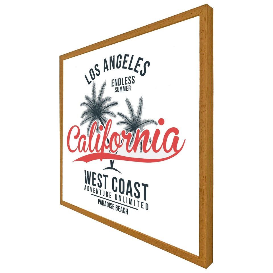 image 1 of Cali west coast (Picture Frame) Brown | Oak | XL