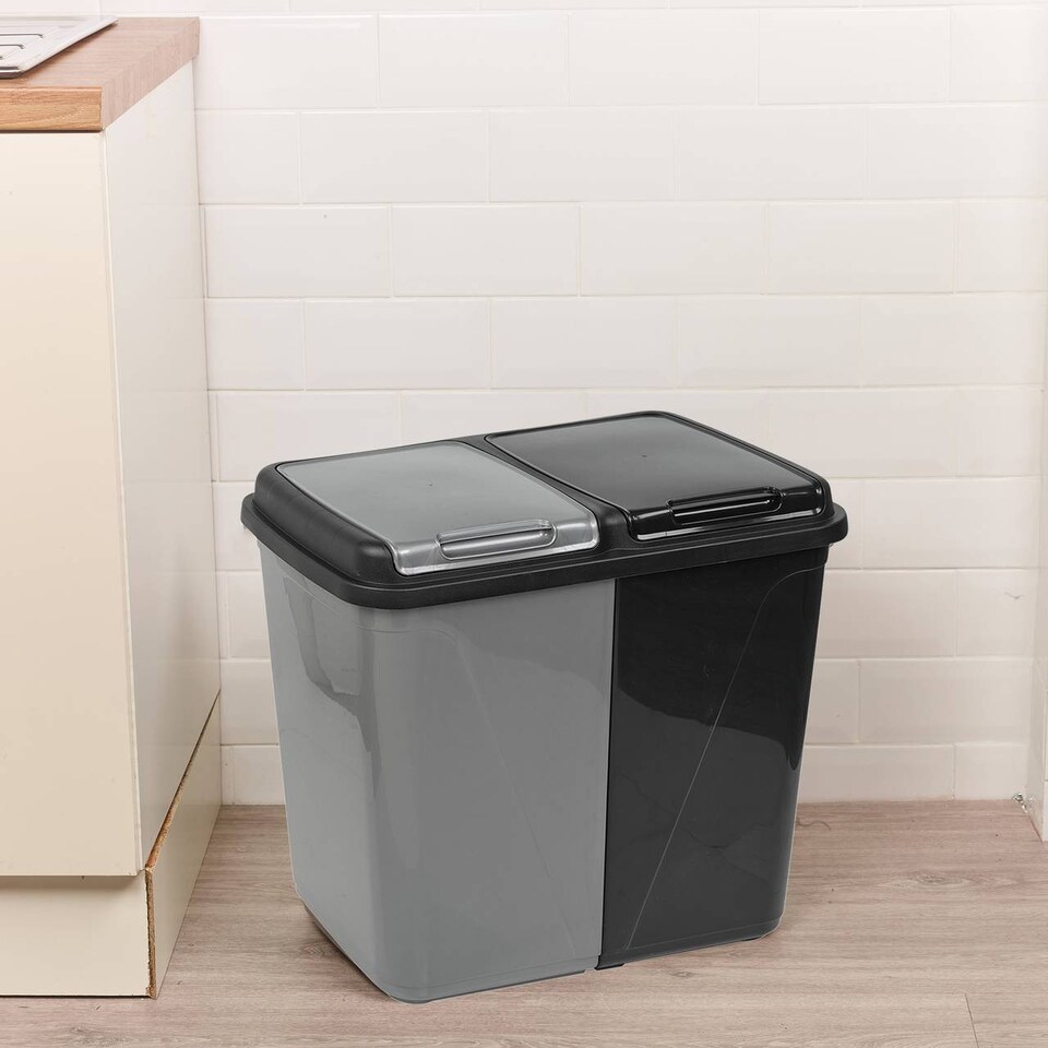 image 1 of 90L Colormatic Double Recycling Bin