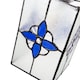 image 5 of Traditional Clear Glass Tiffany Style Pendant Light Shade with Royal Blue Panels | Blue | Blue | 1