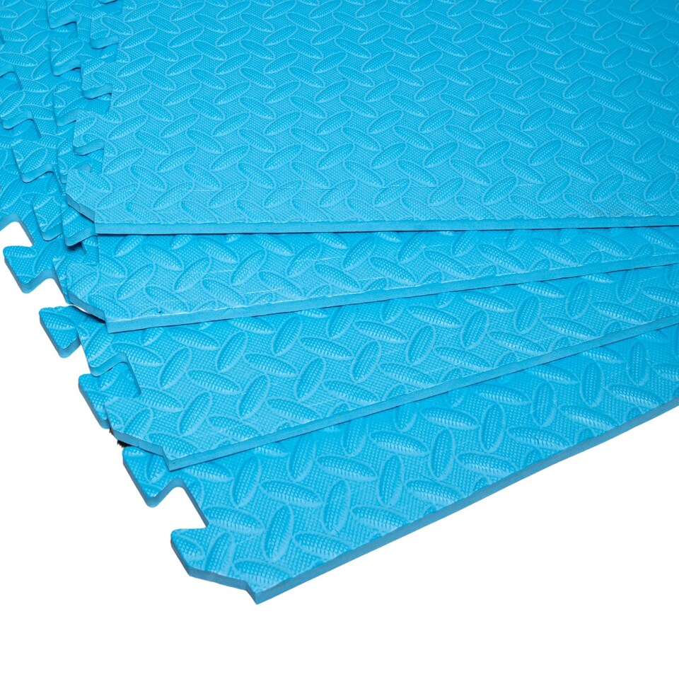 image 1 of Samuel Alexander Blue 8 Piece EVA Foam Floor Protective Tiles / Mats 60x60cm Each