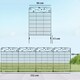 image 3 of Outsunny Decorative Garden Fencing 4PCs 43in x 11.5ft Metal Border Edging