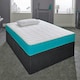 image 2 of Coil Sprung Hybrid Mattress - Medium Soft Comfort, Cooltouch Breathable Cover Blue | Single