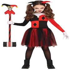 Fancy Dress Child Red Dangerous Circus - 3-4 Years