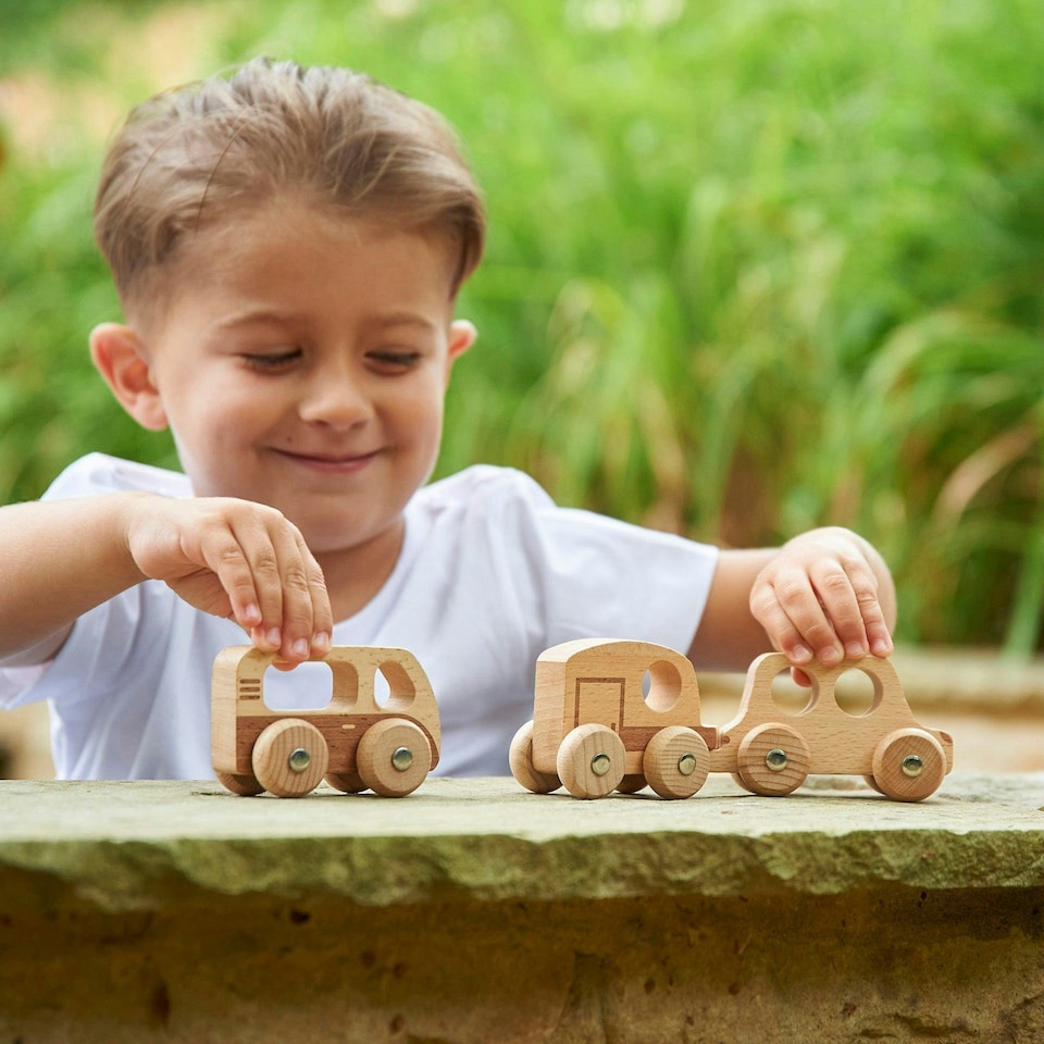 image 1 of Natural Wooden Adventure Vehicles