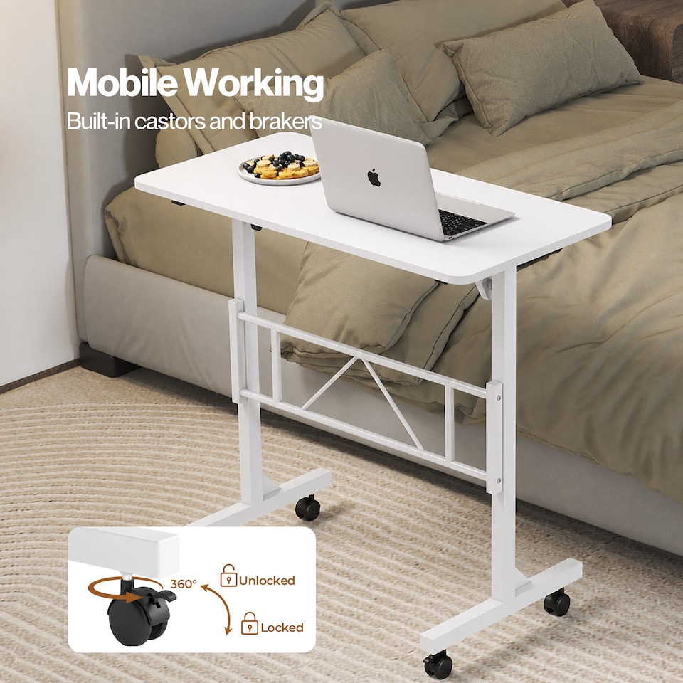 image 1 of Levede Height Adjustable Standing Desk Office Workstation for PC Laptop