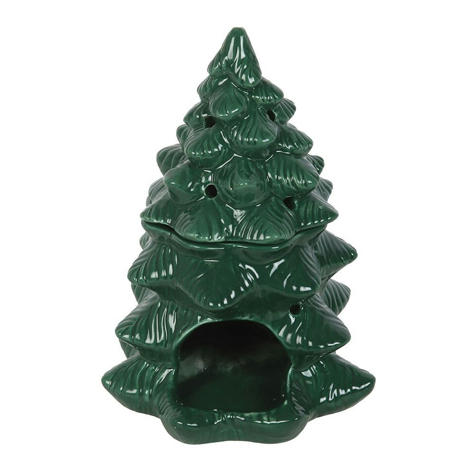 image 1 of Green Fir Tree Oil Burner and Wax Warmer