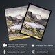 image 2 of Thirlmere Watercolour Landscape Paul Nash Huge Wall Art Poster Print 24X32"