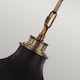 image 3 of Cadence 2 Light Dome Ceiling Pendant Antique Brass, Black, E27