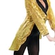 image 2 of Gold Sequin Tailcoat with Hat and Bow Tie Set | Gold | M