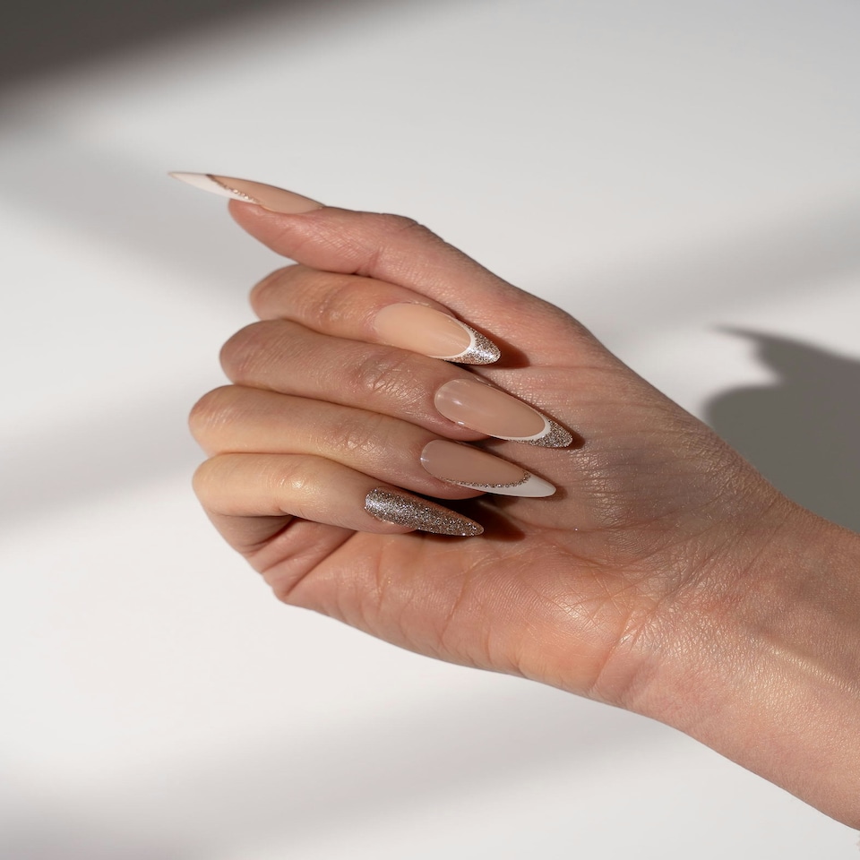 image 1 of Nail HQ Champagne Sippin' Almond Nails