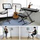 image 5 of Portable Music Stand Height Adjustable Orchestral Sheet Book Holder Tripod