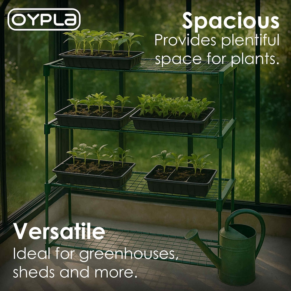 image 1 of Flower Staging Display Greenhouse Racking Shelving