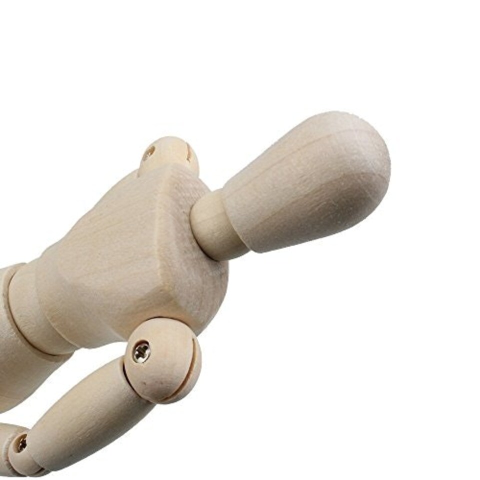 image 1 of 3 x Assorted Size Artists Wooden Manikin Movable Limbs Human Joints Manikins Manakin Mannequin