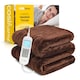 image 1 of Cosi Home Heated Blanket - Brown