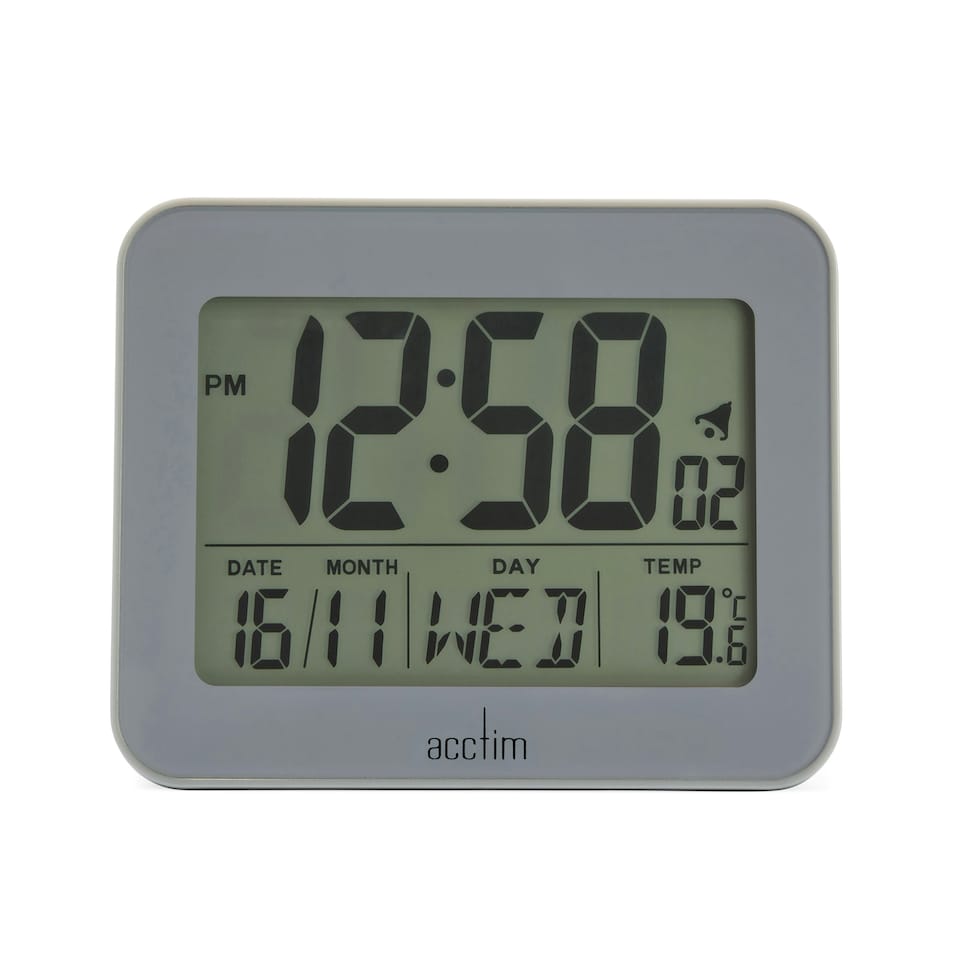 image 1 of Acctim Otto Superbrite® Digital Bedside Alarm Clock White