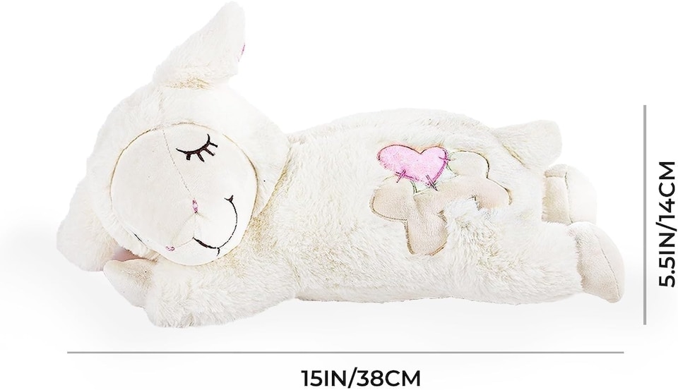 image 1 of All For Paws Little Buddy Heart Beat Sheep Puppy Toy