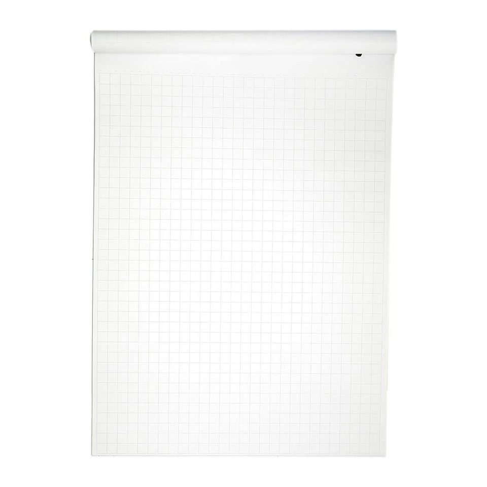 image 1 of Rhino A1 40 Leaf 20mm Squared with Plain Reverse Flip Chart Pad