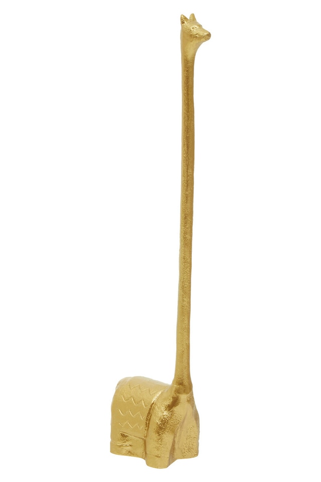 image 1 of Fauna Gold Finish Llama Toilet Roll Holder