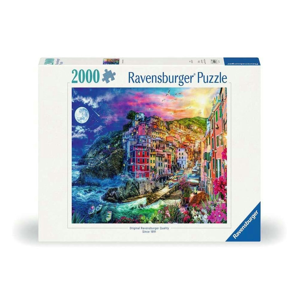 image 1 of Ravensburger Colourful Cinque Terre 2000 Piece Jigsaw Puzzle