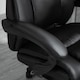 image 8 of Vinsetto Executive Office Chair for Home, PU Leather Computer Chair, Swivel Desk Chair with Footrest, Wheels, Adjustable Height, Black