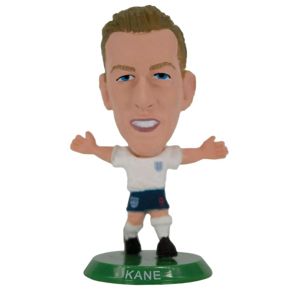 England FA Harry Kane SoccerStarz Football Figurine - White/Navy Blue/Green - One Size