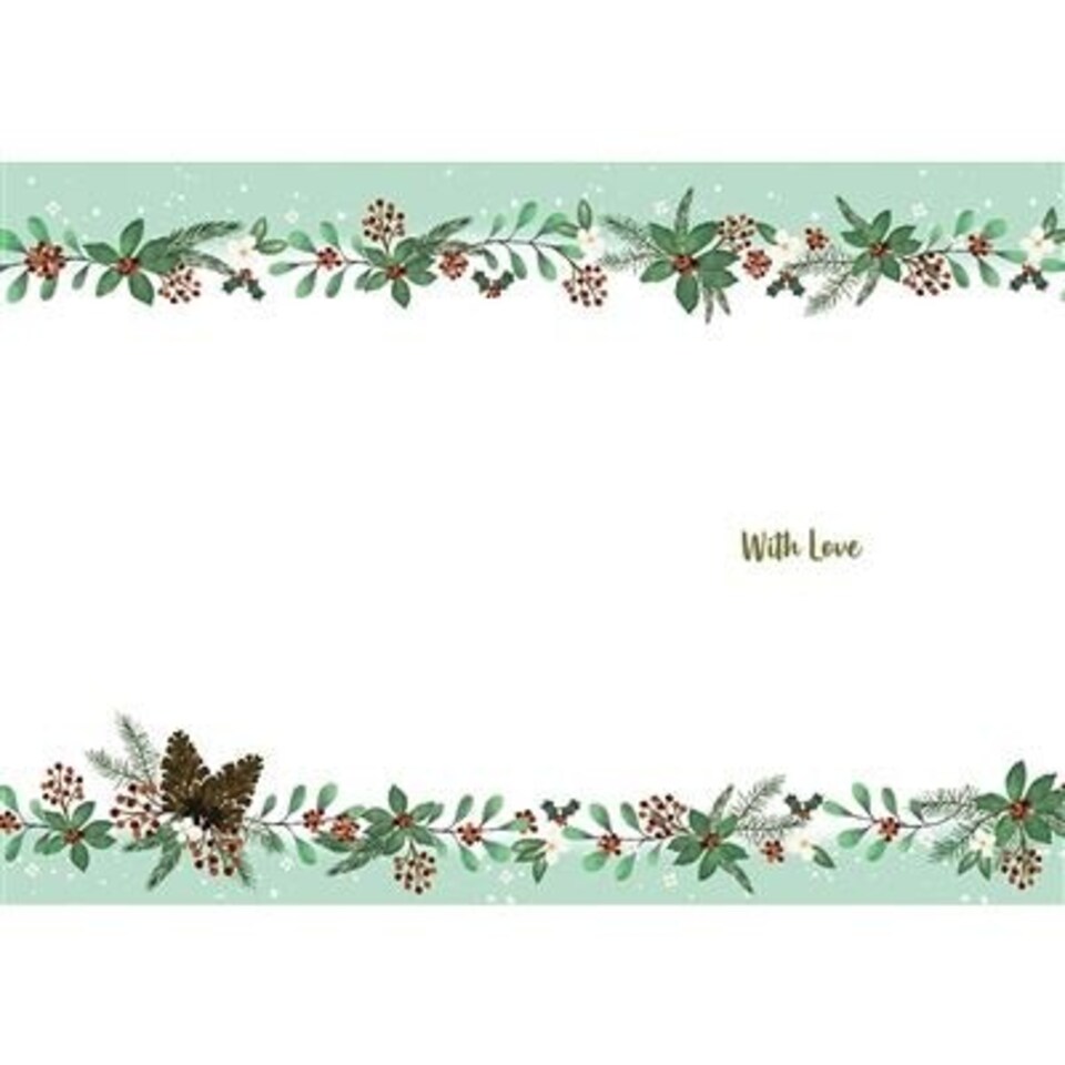 image 1 of Christmas Wreath Design Season's Greeting Card
