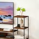 image 8 of HOMCOM TV Unit for TVs up to 55 Inches, Industrial TV Stand with Shelves Brown