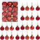 image 1 of Red Baubles - 3cm, 24 Pieces Set, PVC