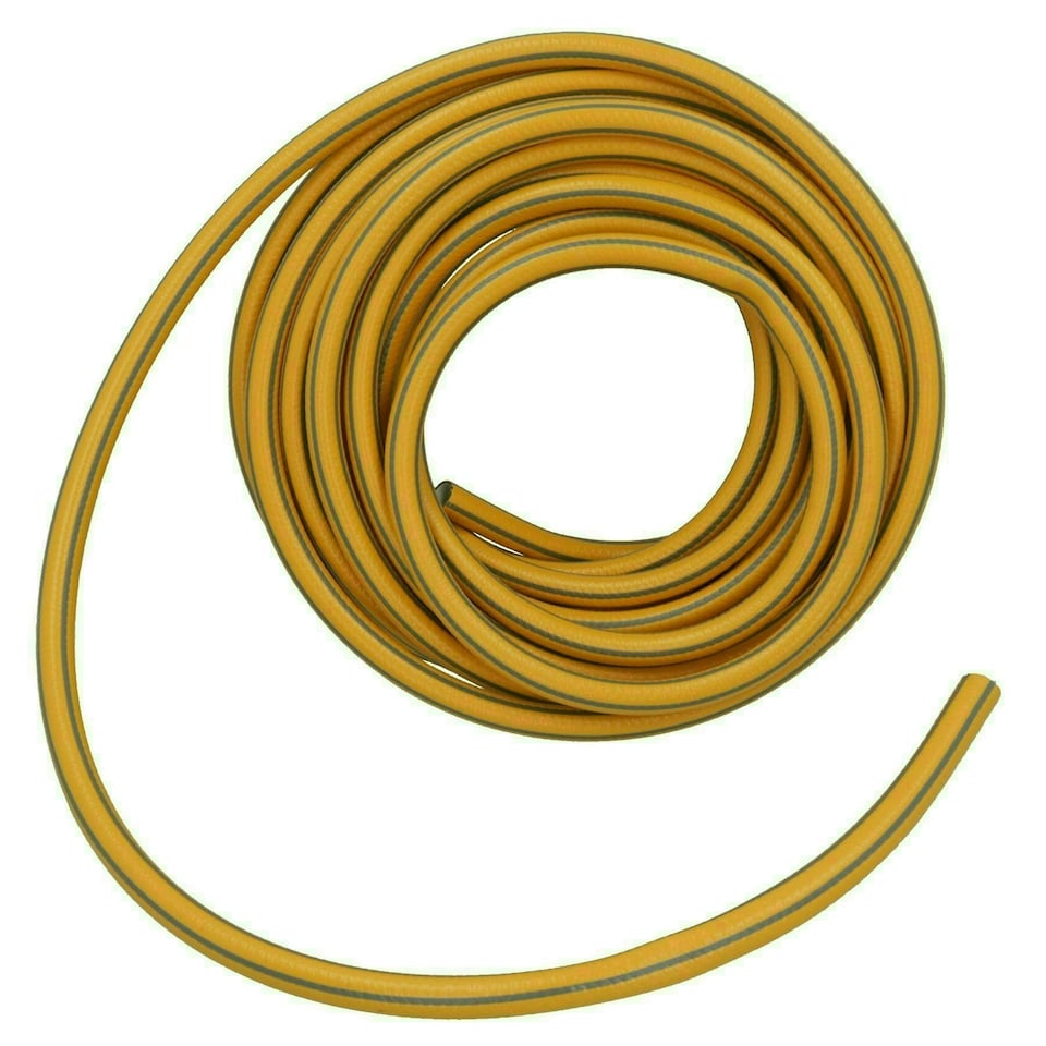 image 1 of Hozelock Starter Garden Hose Pipe 12.5mm 15m Flexible PVC Watering Yard Yellow