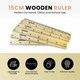 image 2 of 15cm Wooden Ruler by Janrax